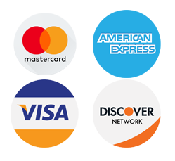 We accept most credit cards